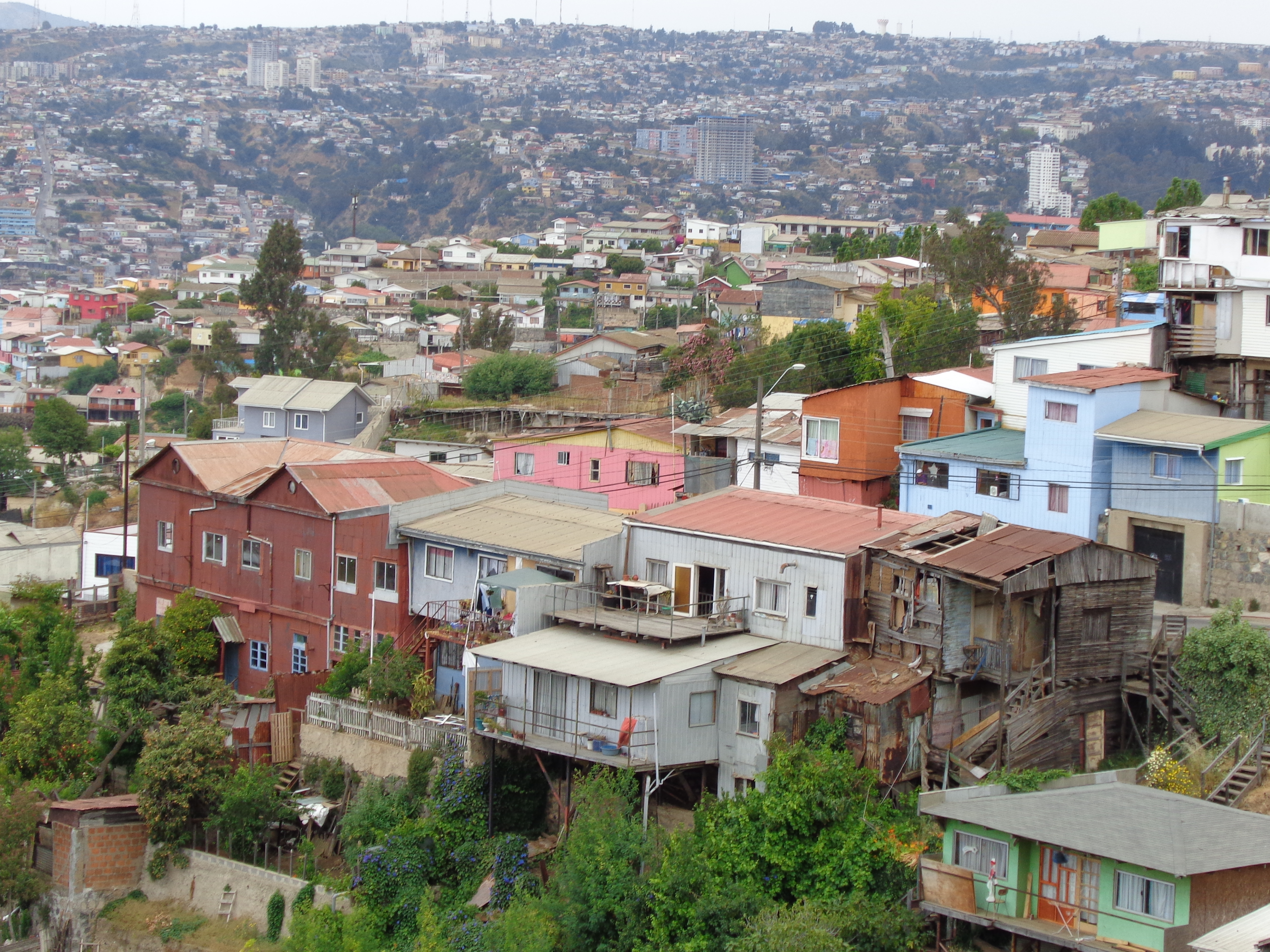 Die Hügel von Valparaíso