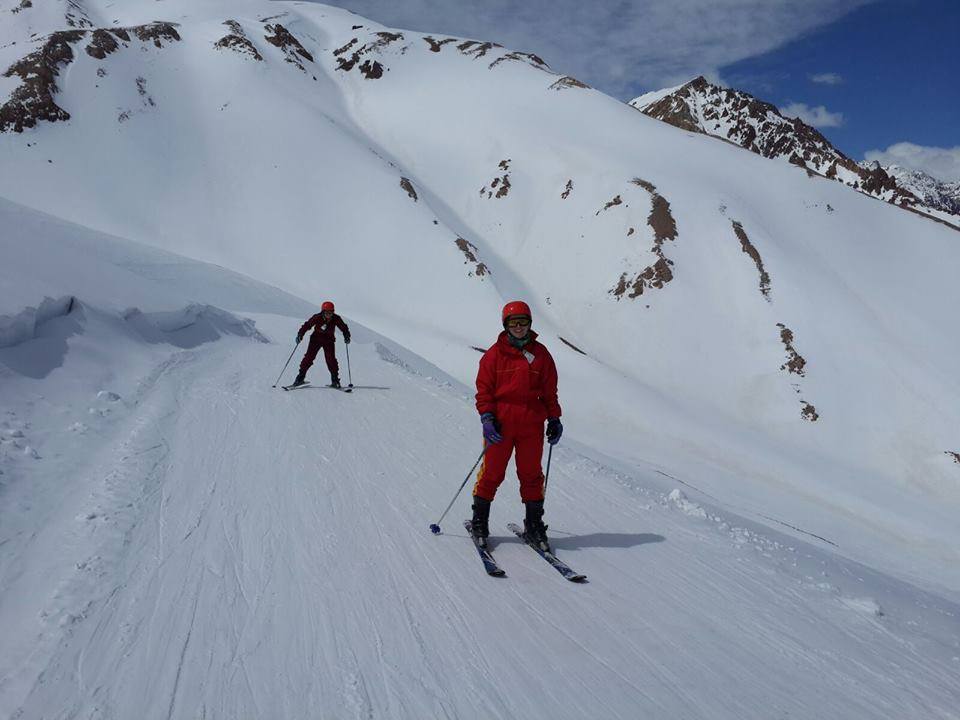 Da haben wir den steilen Hang schon bewältigt